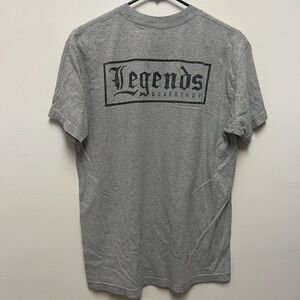 Legends Boardshop Mens Crew Neck TShirt w/ Front Graphic Gray Med